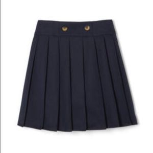 French Toast Navy Pleated skirt NWT